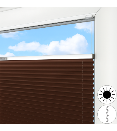 Roleta plisowana zaciemniająca Blackout Pearl - na wymiar