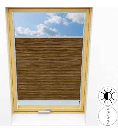 Plisy do okna dachowego - Melange Thermo - Rollcenter.pl