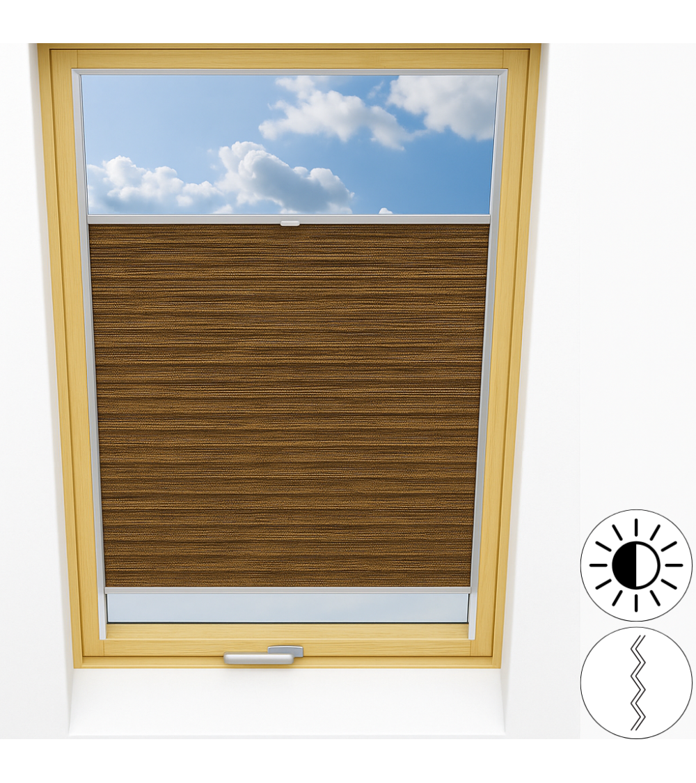 Plisy do okna dachowego - Melange Thermo - Rollcenter.pl