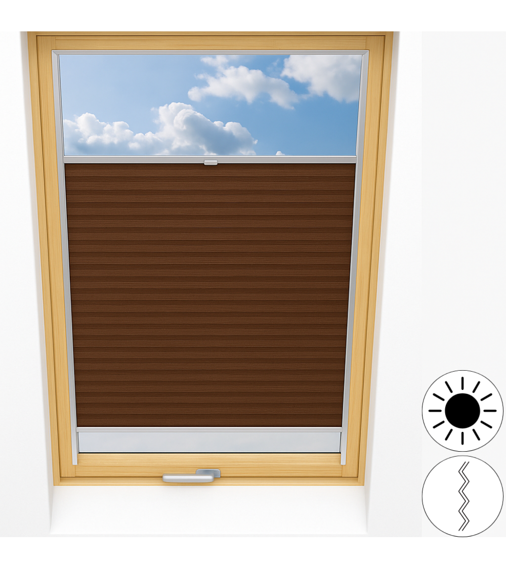 Plisa zaciemniająca do okna dachowego Blackout Pearl
