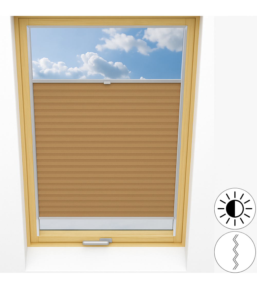 Żaluzje plisowane dachowe Basel, Kamari - Sklep internetowy - Rollcenter.pl