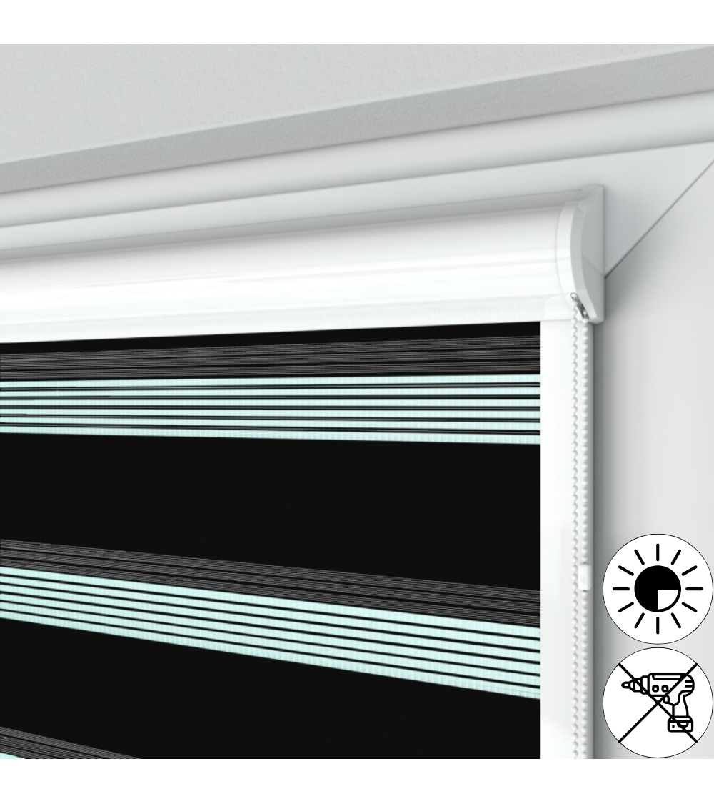 Roleta dzień i noc podgumowana w kasecie przestrzennej - Sklep internetowy - Rollcenter.pl
