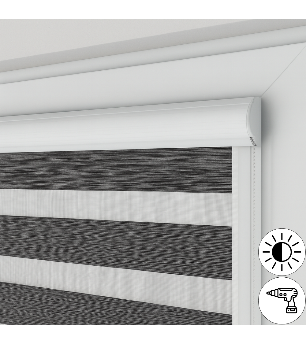 Roleta dzień i noc w kasecie płaskiej z tkaniną Paradise - NA WYMIAR